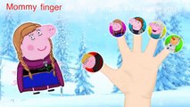 Peppa Pig Frozen Finger Family \ Nursery Rhymes Lyrics Songs
