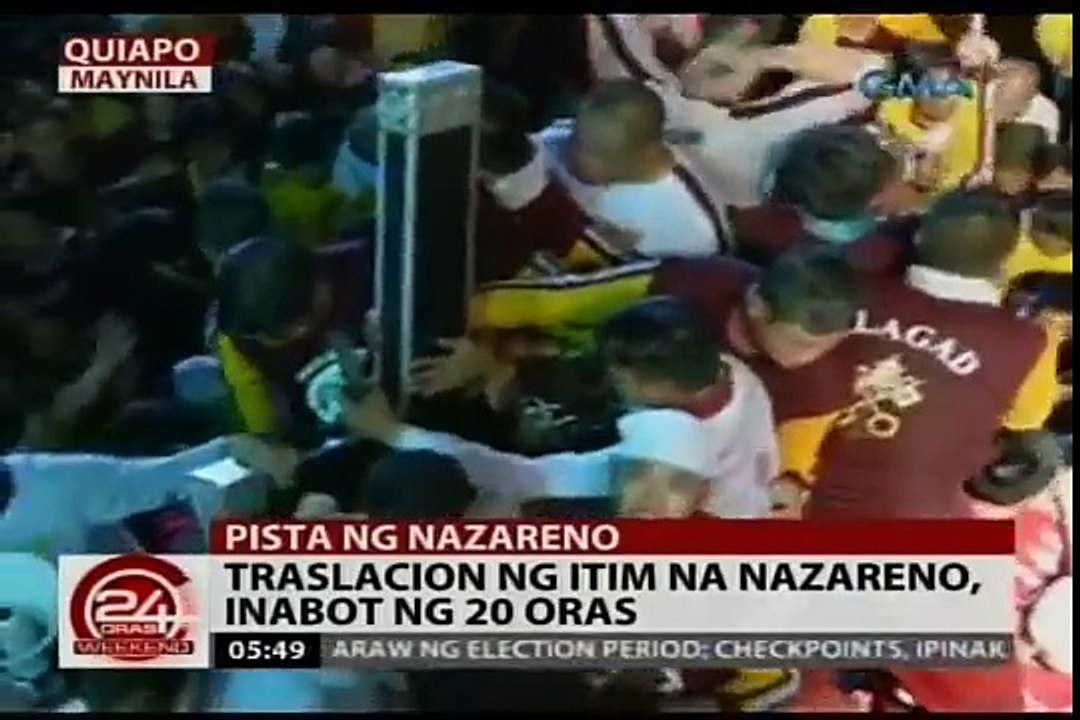 24Oras: Traslacion ng Itim na de Nazareth, inabot ng 20 oras