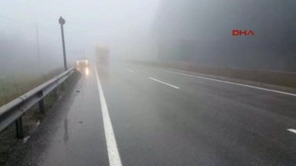 Bolu Dağı'nde Sis Ulaşımı Yavaşlattı