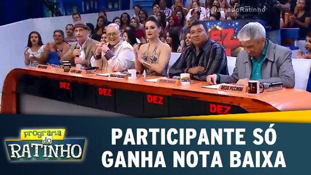 Participante leva nota baixa dos jurados