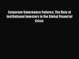 [Read book] Corporate Governance Failures: The Role of Institutional Investors in the Global