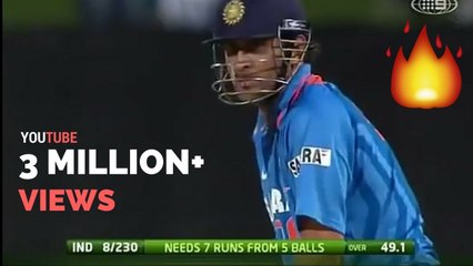 MS Dhoni Best Match Finish Ever | Dhoni Best Last Ball Finish Against SriLanka in Australia