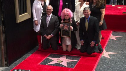 Cindy Lauper a son étoile à Hollywood