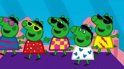 Five Peppa Pig Little HULK  Jumping on the Bed / Nursery Rhymes