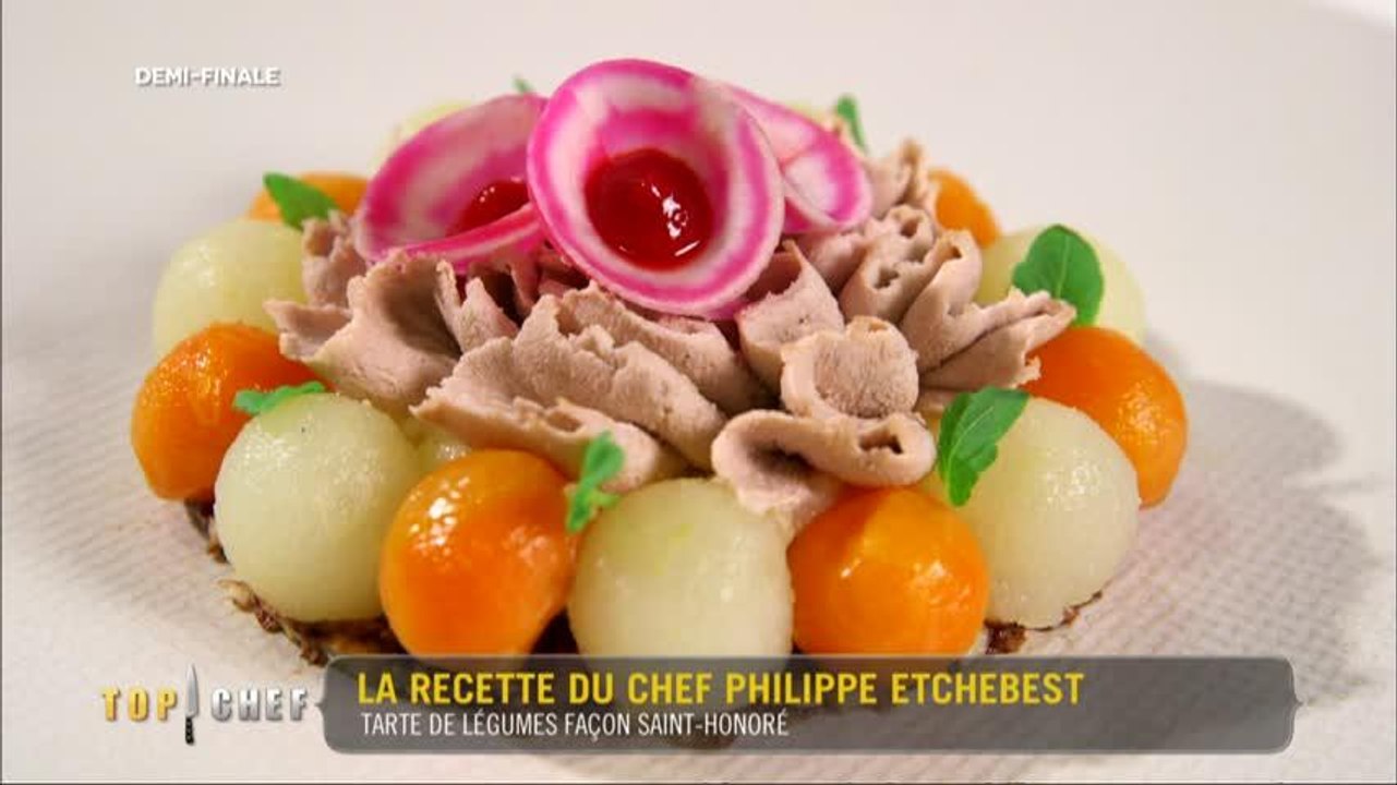 Tarte de légumes façon Saint-Honoré par Philippe Etchebest