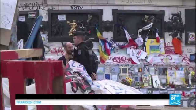 Up all night protests: Evacuation of Paris square does not deter demonstrators