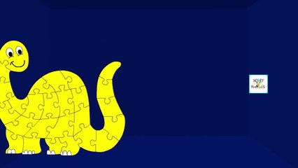 Learning Colors With Dinosaurs Puzzle Cartoons | Learn Colors For Kids Babies Educational Videos