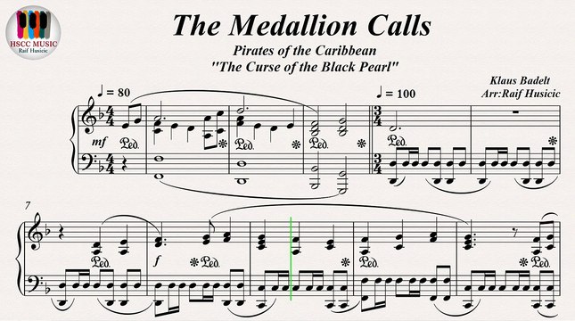 The Medallion Calls, Pirates of the Caribbean (The Curse of the Black Pearl) - Klaus Badelt, Piano