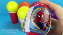 Balls Surprise Spider Man Marvel Avengers Disney Princess Cars Peppa Pig Surprise Eggs and Toys #ADN