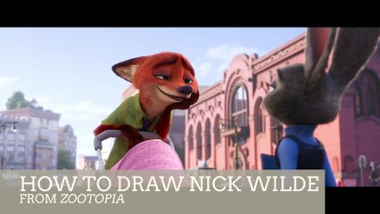 How to Draw Disney' ZOOTOPIA Fox NICK WILDE