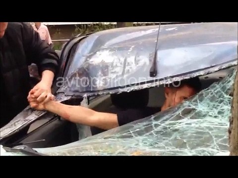 ДТП в Киеве: пьяный на Dacia Logan врезался в дерево