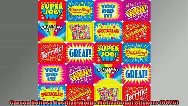 FREE PDF Carson Dellosa Positive Words Motivational Stickers 0625 FREE BOOOK ONLINE