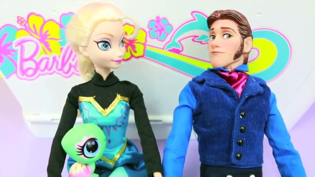 Hans FREEZES Elsa Disney Frozen Elsa Cruise Barbie Parody Part 5 AllToyCollector