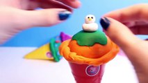 Christmas Peppa Pig Ice Cream Parlor Building Toys Play Doh Rainbow Ice Cream DIY Heladería Part 5