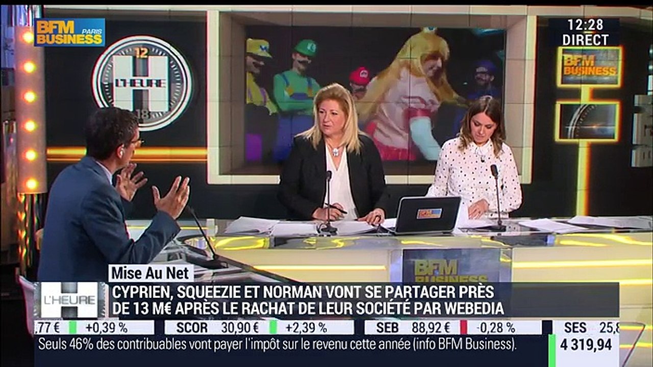 La mise au net: Squeezie, Cyprien et Norman, millionnaires grâce au rachat de leur société par Webedia - 12/04