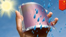 Future solar panels could generate electricity from raindrops