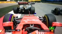 F1 2015 - AustrianGP - Crash start Alonso Raikkonen