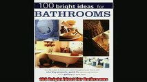 READ book  100 Bright Ideas for Bathrooms  FREE BOOOK ONLINE