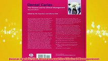 Free   Dental Caries The Disease and Its Clinical Management Read Download
