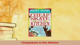 PDF  Cheapskate in the Kitchen Free Books