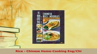 PDF  Rice  Chinese HomeCooking EngChi Read Online