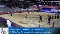 Premier passage, tir de précision masculin, France Tirs 2016, Sport Boules, Dardilly 2016