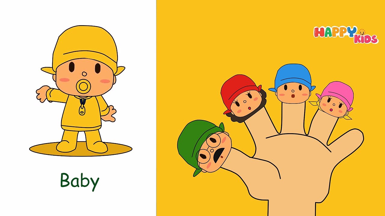 Finger Family Song - Mega Finger Family Collection. Pocoyo, Minions, Mickey Mouse From HappyKids