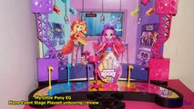 My Little Pony Equestria Girls Rainbow Rocks Mane Event Stage Playset unboxing/review