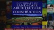 Read  Dictionary of Landscape Architecture and Construction  Full EBook