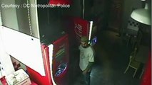 Thief caught on camera cooking burgers inside restaurant