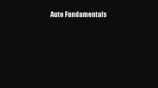 Read Auto Fundamentals Ebook Free