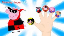 Peppa Pig Superman Vs Batman Finger Family / Nursery Rhymes Lyrics