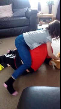 6 year old girl beats up a 9 year old boy