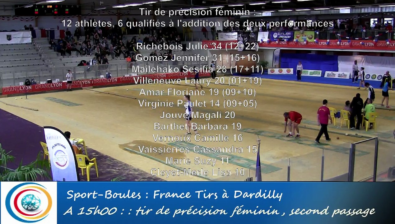 Deuxième passage, tir de précision féminin, Fra...