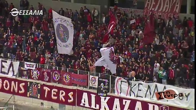 27η ΑΕΛ-Παναχαϊκή 1-0 2015-16 Στιγμιότυπα ( Στη Σέντρα tv thessalia)