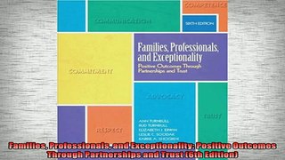 READ book  Families Professionals and Exceptionality Positive Outcomes Through Partnerships and  FREE BOOOK ONLINE