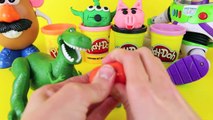 Play Doh Kinder Surprise Eggs Toy Story Hamm, Mr Potato Head, Zurg Surprise Eggs with Rex and Buzz