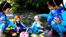 Disney Frozen Movie Videos 2016 Castle Tent Surprise Toys Anna Elsa Birthday Picnic Surprise
