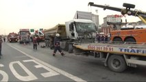 Tem Otoyolu'nun Edirne Yönü Zincirleme Kaza Nedeniyle Kapalı