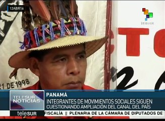 Activistas cuestionan la ampliación del canal de Panamá