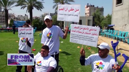 Gazan Handicapped Athletes Participate in Sports Competition