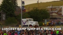 Longest ramp jump by a truck Guinness World Records Video
