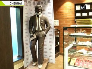 Chennai cafe makes life size chocolate statue of superstar Rajinikanth