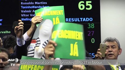 Brazil impeachment committee backs Rousseff ouster