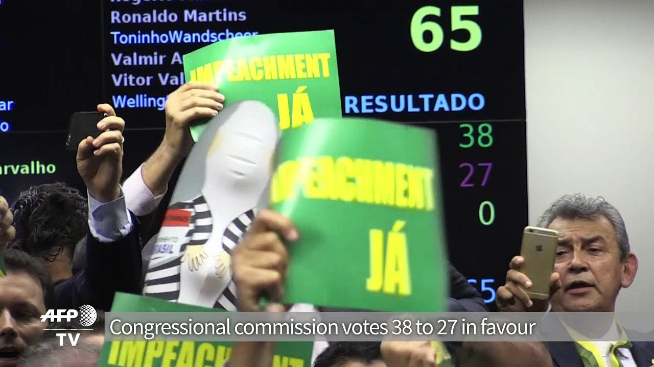 Brazil impeachment committee backs Rousseff ouster