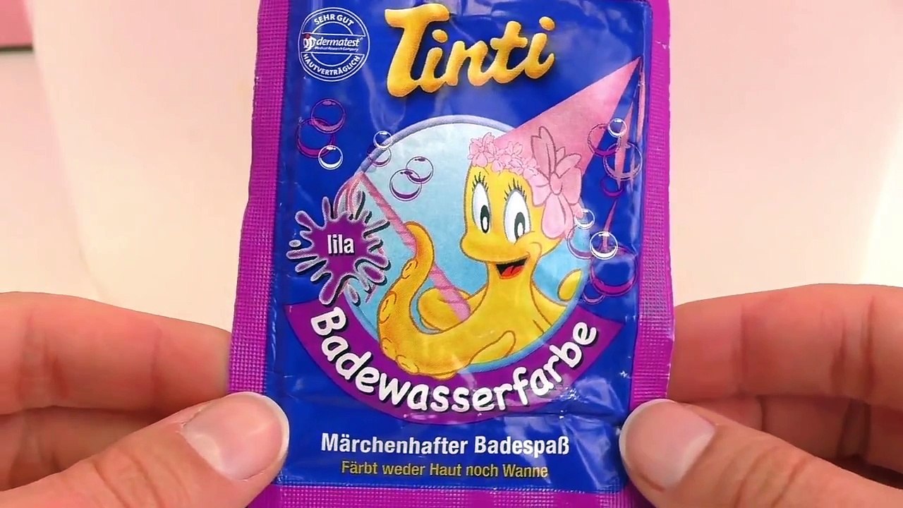 Volcan magique Tinti samuser dans le bain éruption volcanique violette