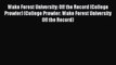 Read Wake Forest University: Off the Record (College Prowler) (College Prowler: Wake Forest