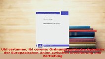 PDF  Ubi certamen ibi corona Ordnungspolitische Optionen der Europaeischen Union zwischen Download Online