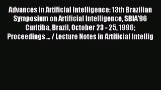 Read Advances in Artificial Intelligence: 13th Brazilian Symposium on Artificial Intelligence