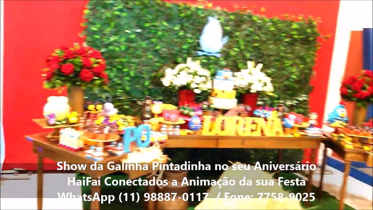 Personagem Vivo Galinha Pintadinha no seu Aniversário Contrate Hai Fai